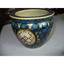 Bol cloisonné ancien en faïence d'Angleterre