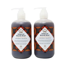 Pack of 2x Nubian Heritage African Black Liquid Hand Soap, 12.3 fl oz