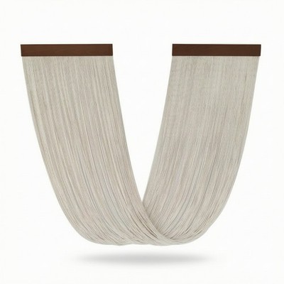 Woven Wall Hanging Large Wall Hanging with Wooden Board Natural for Living Room