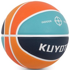 Official Size 7 Basketball 29.5" Orange Teal Blue Thickened Rubber in Outdoor...
