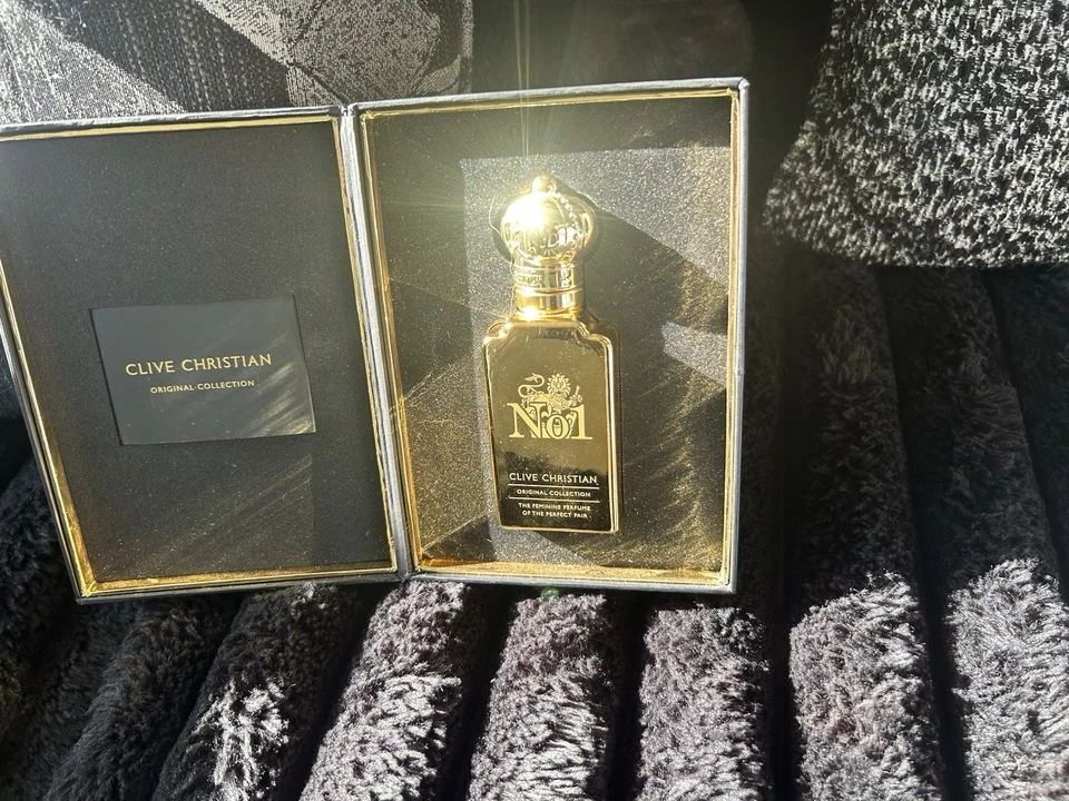 Clive Christian Nº Botella de oro de 1 pulgada nueva en caja para mujer 1,6 OZ Foto 2 de 4