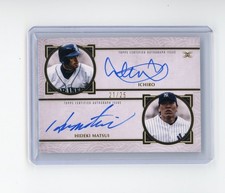 2025 Topps Definitive Ichiro Hideki Matsui Dual Auto /25 Mariners Yankees