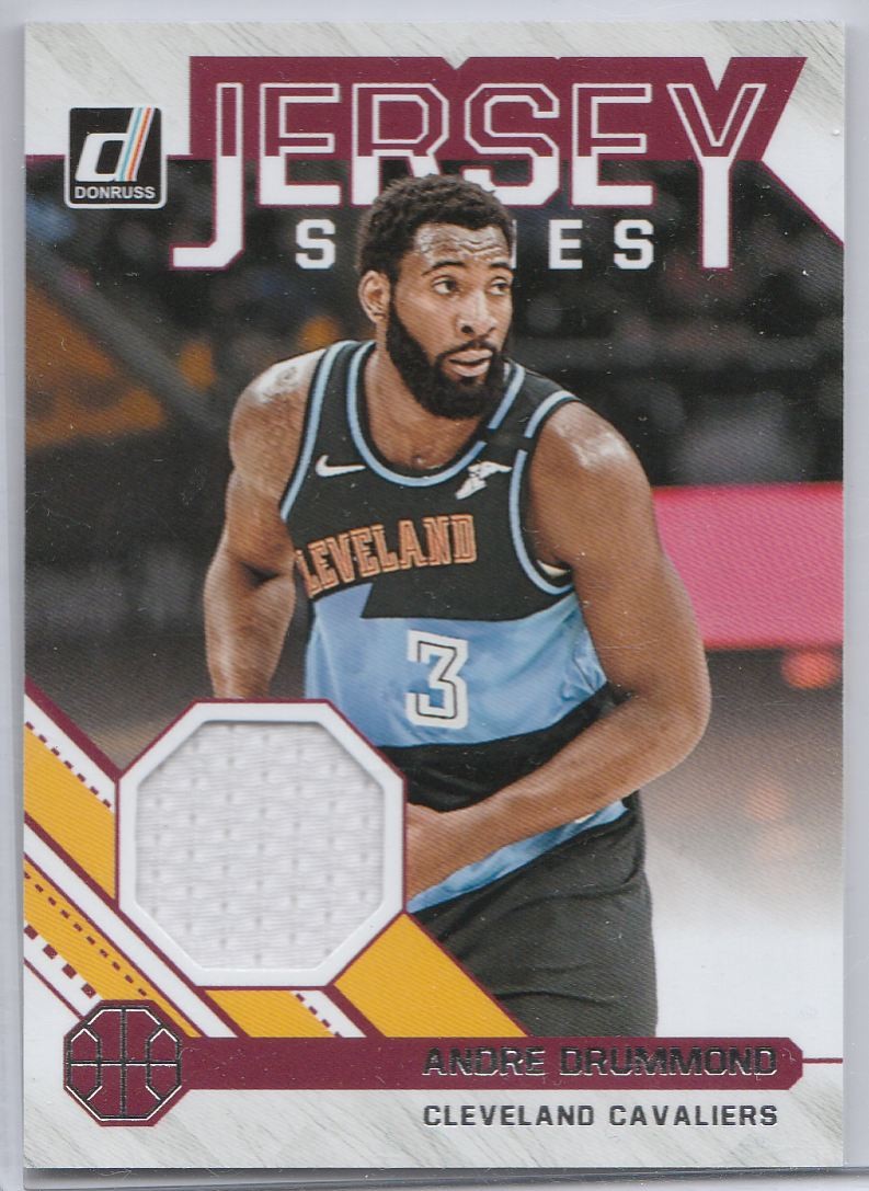 2020-21 Donruss Jersey Series Andre Drummond Cleveland Cavaliers #JS-ADR