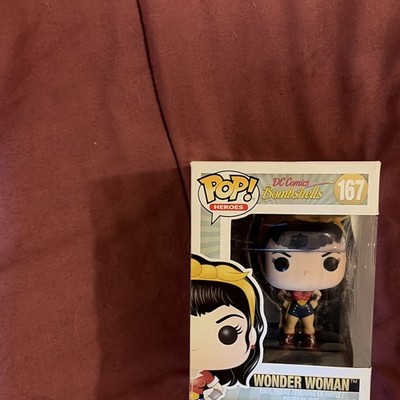 Funko Pop! Heroes DC Comics Bombshells Wonder Woman #167 Vinyl Figure In Box