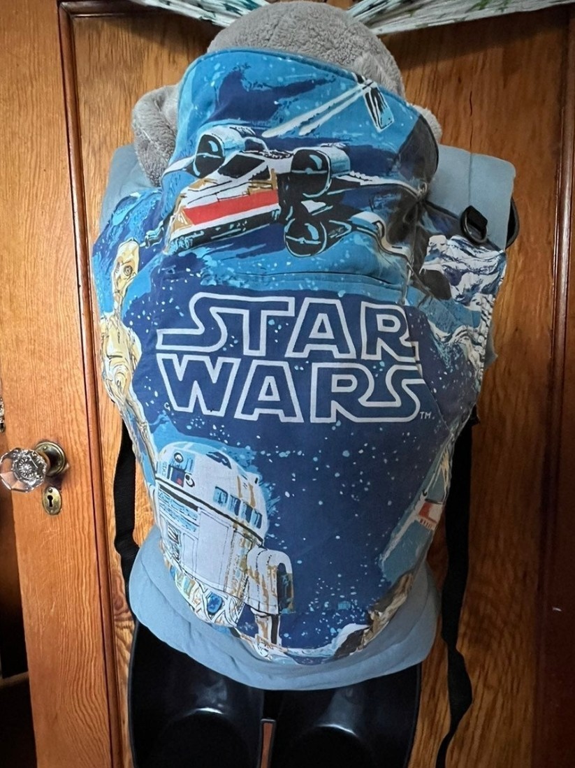 Handmade Star Wars C3PO & R2D2 Baby Carrier with Large Front