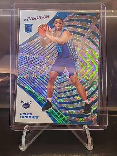 2018-2019 Panini Revolution #113 Miles Bridges /100 Cosmic Prizm BOOKEND