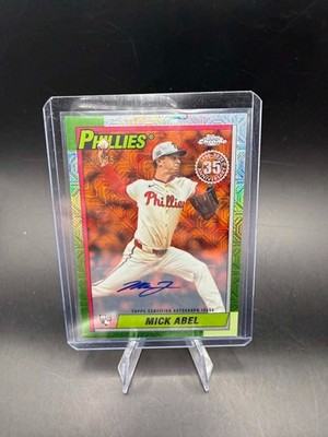 2025 Topps Chrome Mick Abel RC ROOKIE Rookie Auto Orange Refractor #/25 TWINS SP