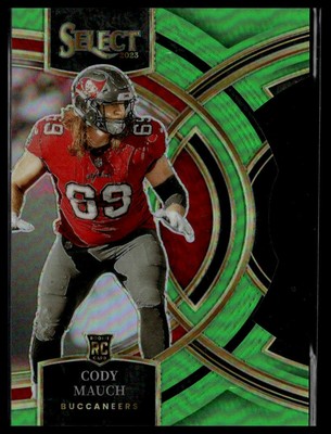 2023 Panini Select #133 Cody Mauch Neon Green Prizms Die Cuts