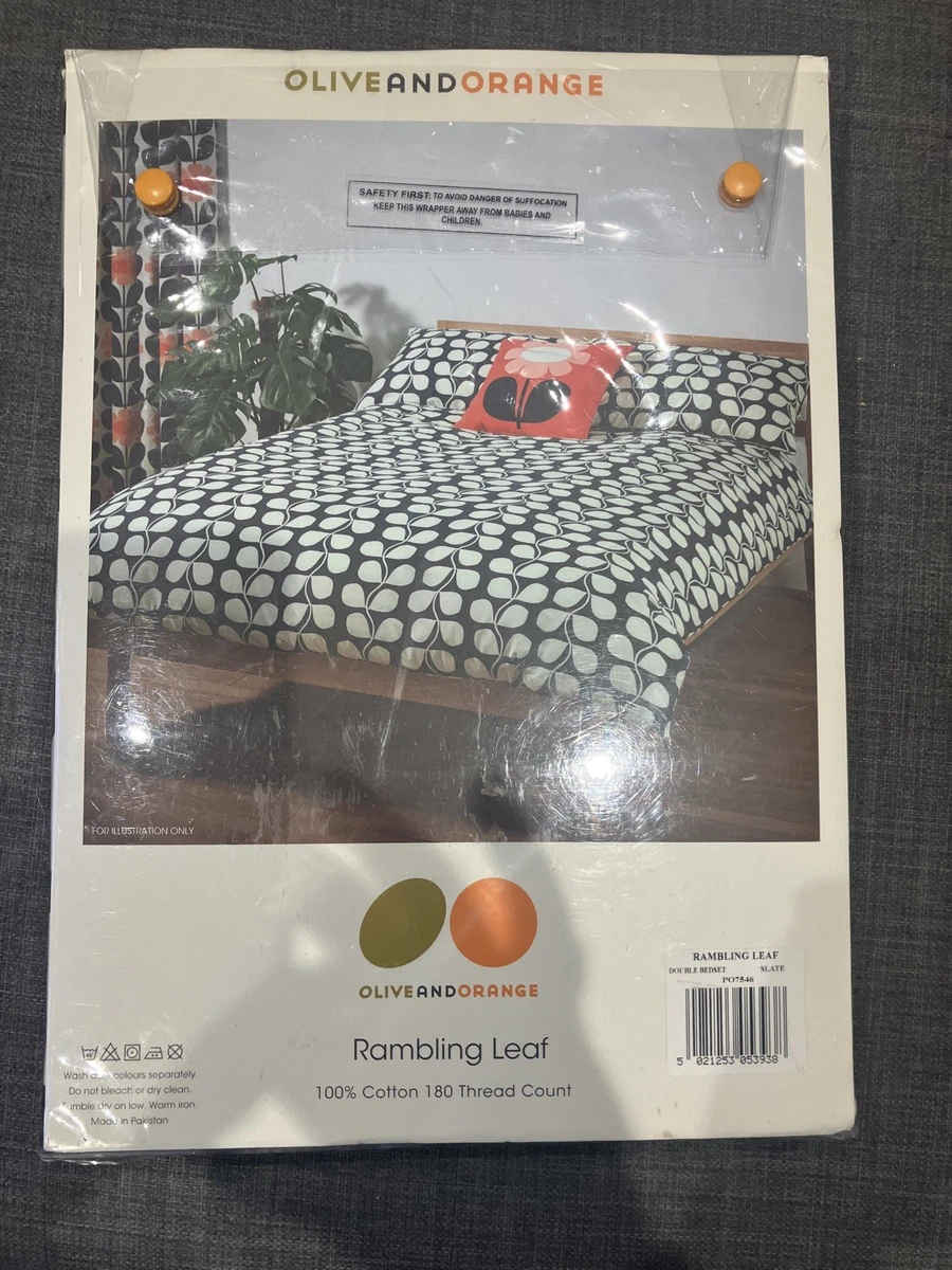Orla Kiely - Set di federe standard in 100% cotone con stelo multiplo (50 cm x 75 cm