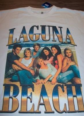 Vintage Style MTV LAGUNA BEACH Tv Show T-Shirt MENS LARGE NEW w/ TAG
