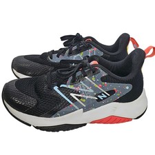 New Balance Kids Black/Red Rave Run v2 Bungee Lace Boys Sz 3