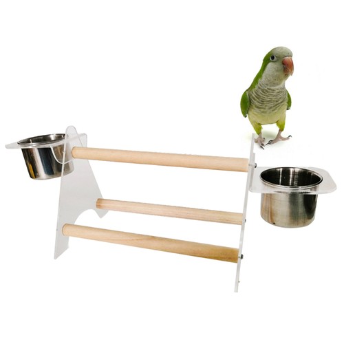 Tripode in legno Tripode Home Pagot Bird Bird Bird Cup Stand Platform Toys - Imagen 11 de 11