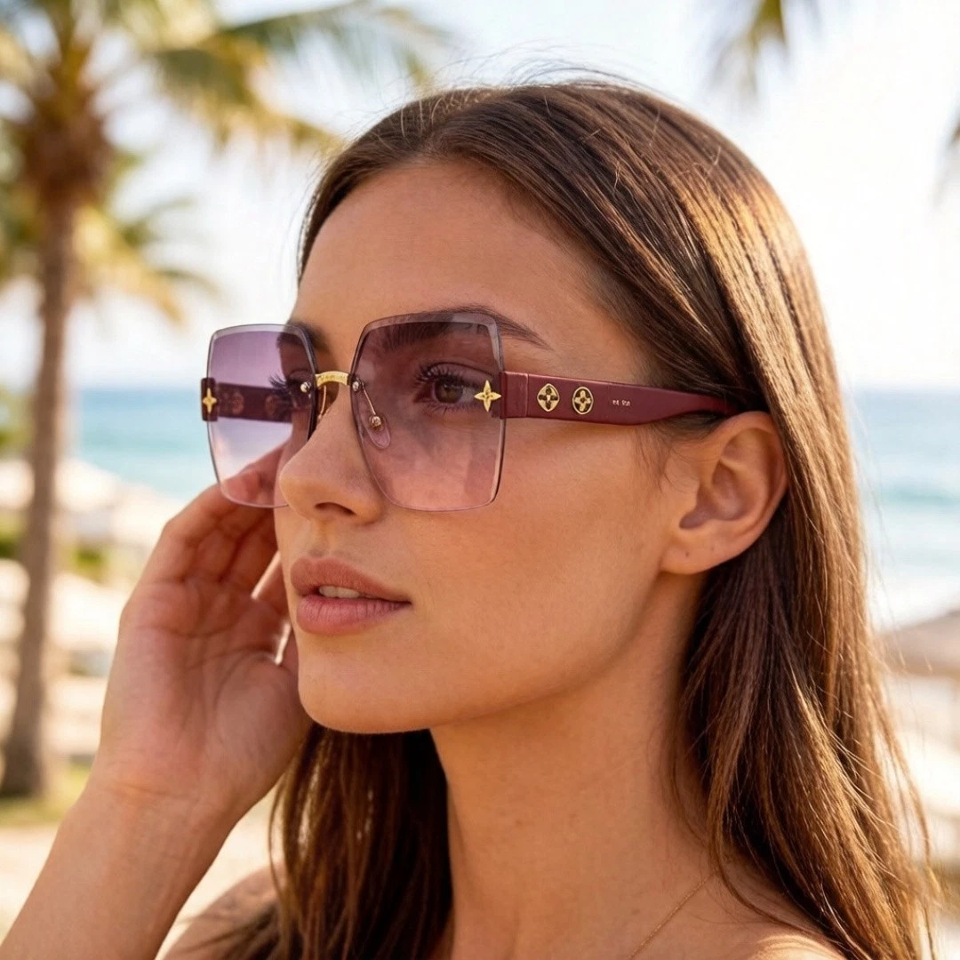 Louis Vuitton Pink Sunglasses for Women for sale | eBay