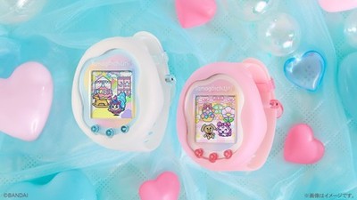 Tamagotchi Uni Aurora Pink & Prism White Color Premium Bandai