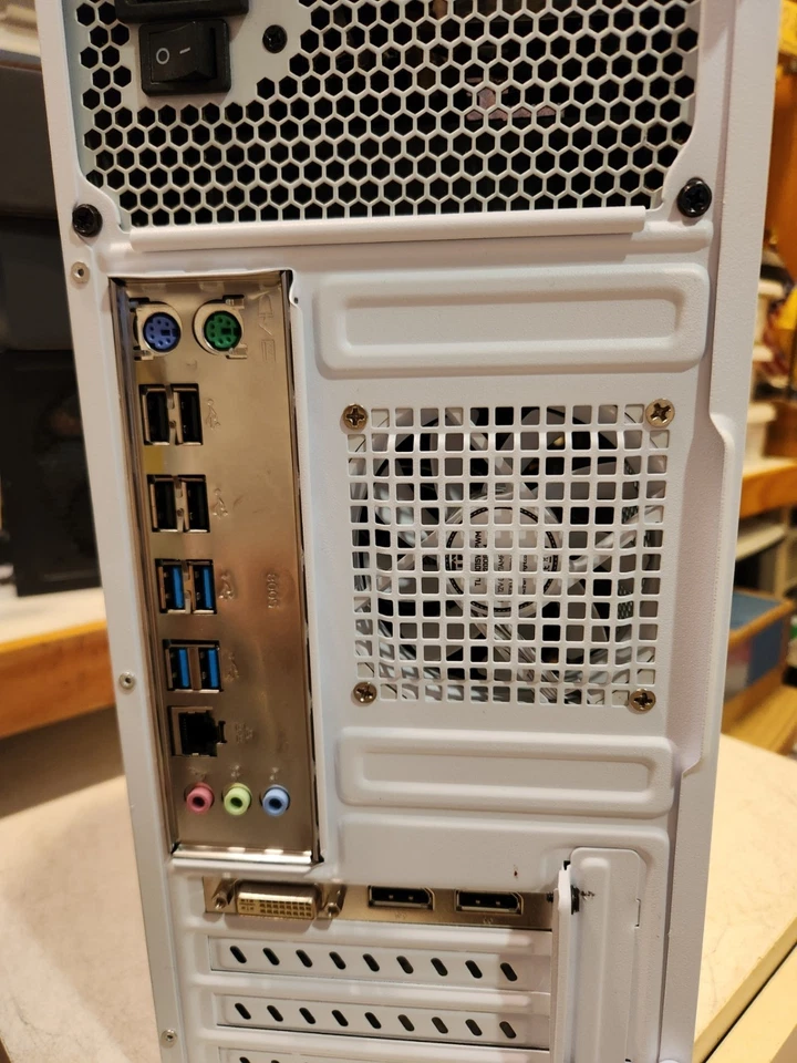 Intel X99 Mini Tower Desktop Xeon E5-1520v3 White Case New/Used - Image 3 of 4