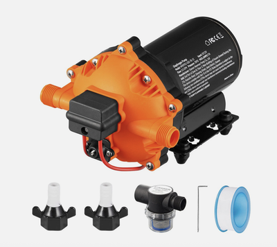 #ad 12V Water Pressure Diaphragm Pump Self Priming Pump 70 PSI 5.5 GPM Boat RV . OK $39.89