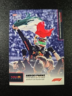 SP 61/99 Sergio Perez Red Bull 2021 Topps Now Formula 1 F1 Card #68 Mexican Flag