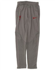 NIKE Boys Liverpool Tracksuit Trousers 13-14 Years XL Grey Geometric AS21
