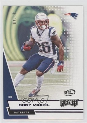 2020 Panini Playoff 2nd Down 47/49 Sony Michel #17 bn5