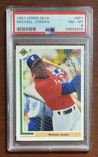 Michael Jordan SP 1991 Upper Deck #SP1 PSA 8 Chicago White Sox Chicago Bulls HOF