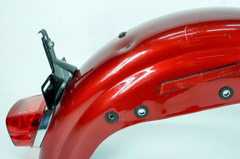 Guardabarros trasero Harley Sportster Hugger XL883 98 ABOLLADO y luz trasera de freno 1343 Foto 2 de 4