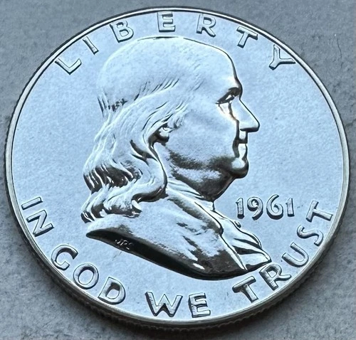 1961 Proof Franklin Half Dollar 90% Silver-INV#8462