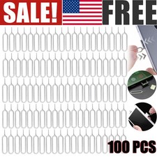 100pc SIM Card Eject Pin Needle 33mm Universal Smartphones SIM Tray Removal Tool