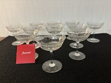6 Richly Engraved Champagne Glasses In Baccarat Crystal Price Per Unit Mod3