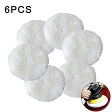 6Pcs Soft Polishing Bonnet White Pad For Car 5-6" 7-8" 9-10? Polisher
