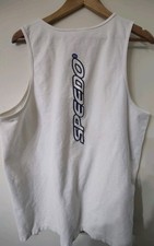 VTG Speedo Graphic Thermal Knit Tank Top Men's Large Summer Beach