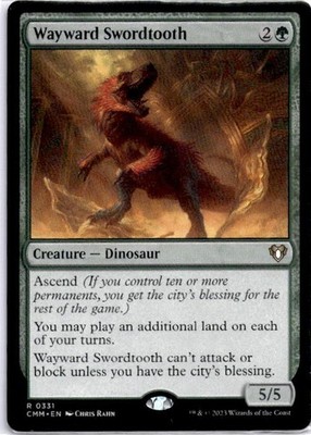 Wayward Swordtooth Commander Masters Regular