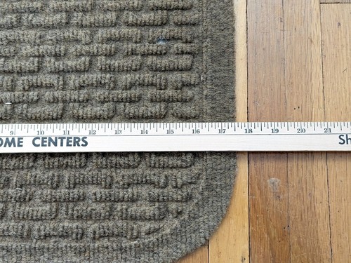 LL Bean Waterhog Carpet Floor Mats Set Of 4 F&R 1998 28"x17" 18"x14" Brown - Bild 11 von 24