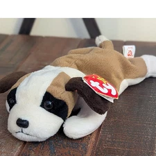 TY BEANIE BABY 1996 Bernie ST Bernard DOG BEAN BAG PLUSH WITH TAG 