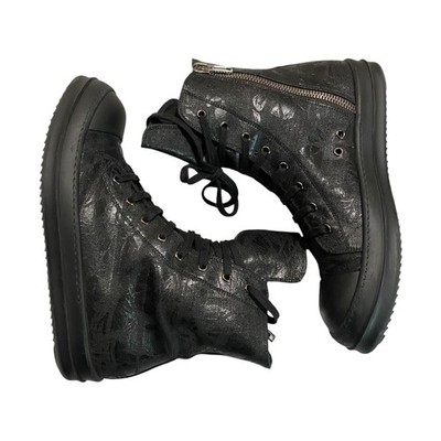 Rick Owens DRKSHDW Megacrust Ramones Black High