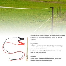 Electric Fence Wire Grounding Rod Solar Electric Fence Charger Wire With Cro '''