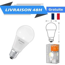LEDVANCE SMART+ Ampoule LED Connectée WiFi E27 9W Blanc Chaud Dimmable