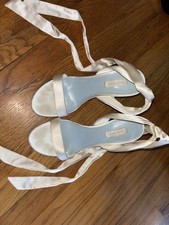 Nine West Kelsie Ankle Wrap Heeled Dress Sandals, Size 7.5