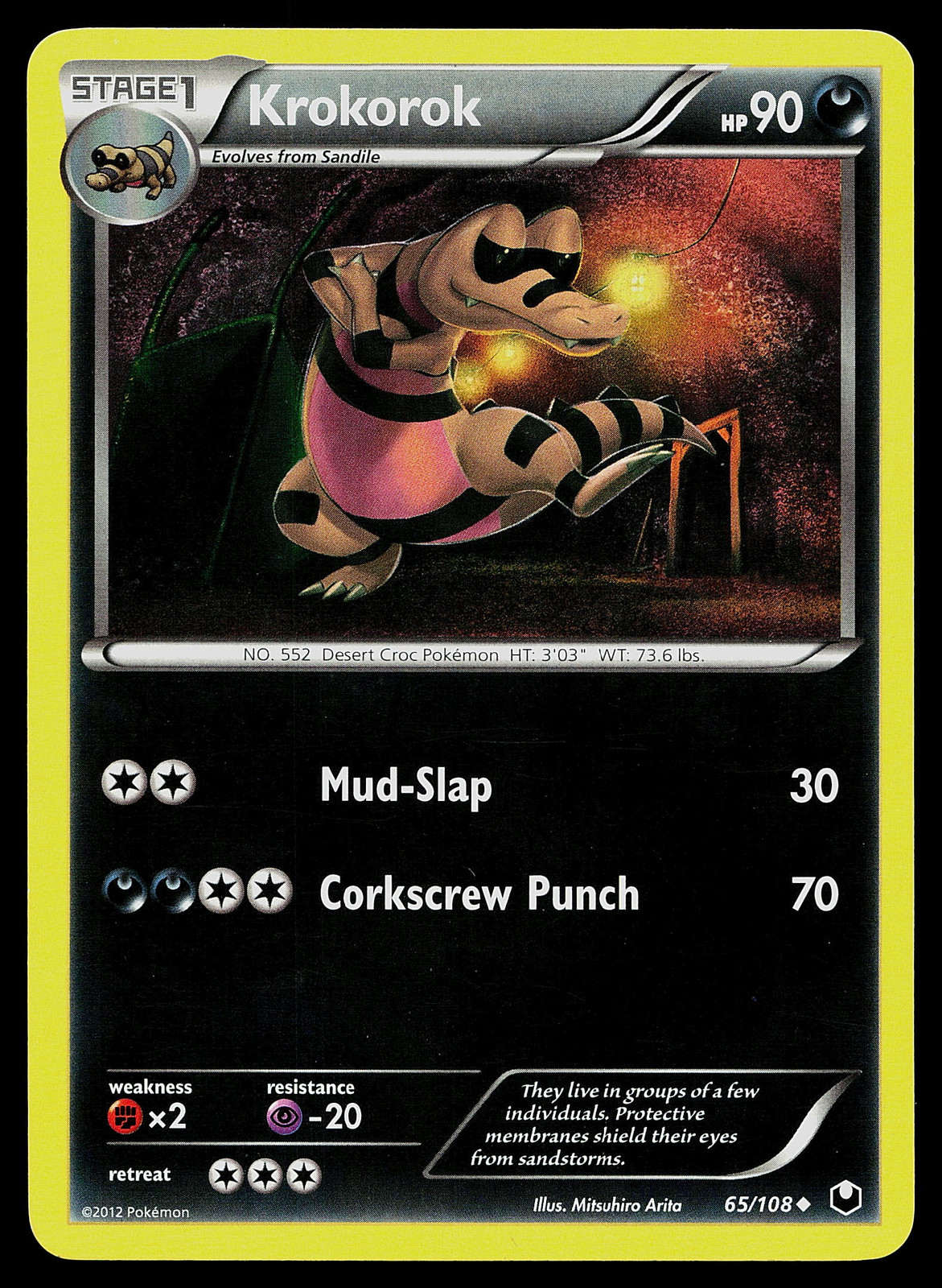 Pokemon Dark Explorers 65/108 Krokorok