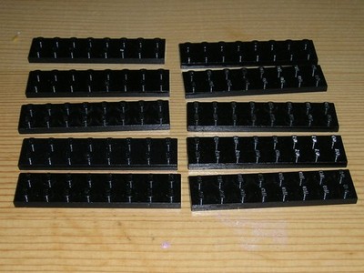 Lego 10 x Platte dünn Grundplatte Basic 2x6 3034 schwarz  ( J 2 )