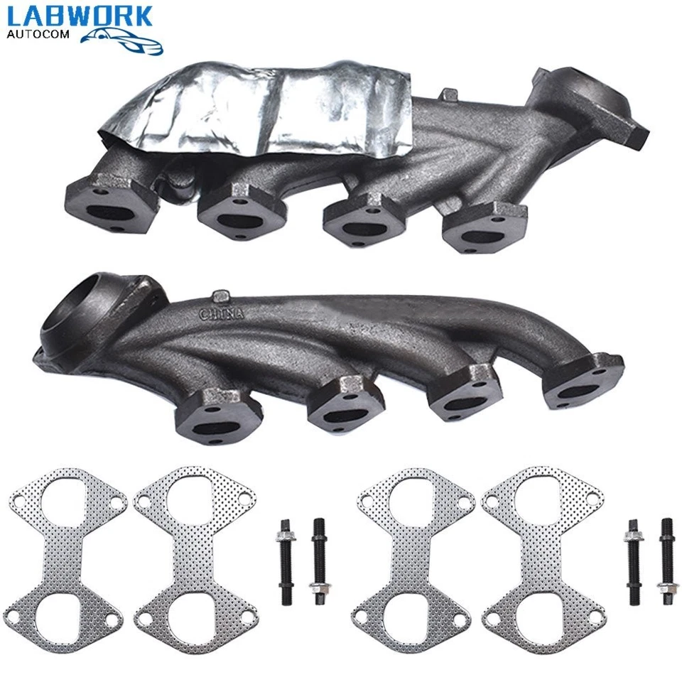Left & Right Exhaust Manifold Kit For Ford Expedition 2004-2010 F-150 Truck 5.4L Foto 2 de 4