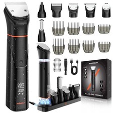 Manscape All-in-One Beard Trimmer for Men, Dual-Speed Electric Waterproof Razor