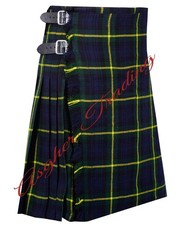 Scottish Handmade Traditional Gordon Tartan 8 Yard Kilt Men's Custom Size kilts