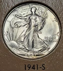 1941 S San Francisco Walking Liberty Half Dollar Silver 50 Cents 50C .50
