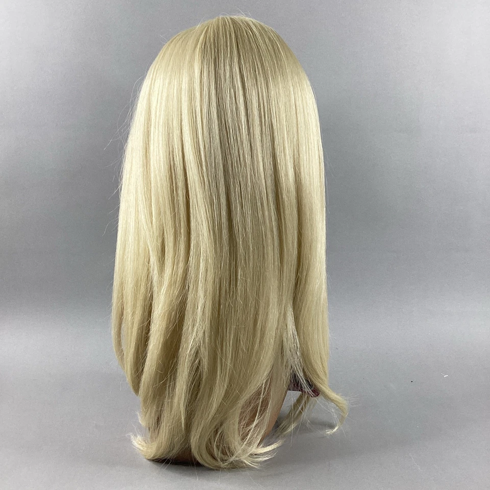 "Peluca de encaje sintético rubia platino recta #613 SleekLay Lilibeth 20""" Foto 4 de 4