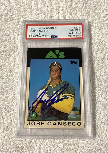 1986 Jose Canseco #20T