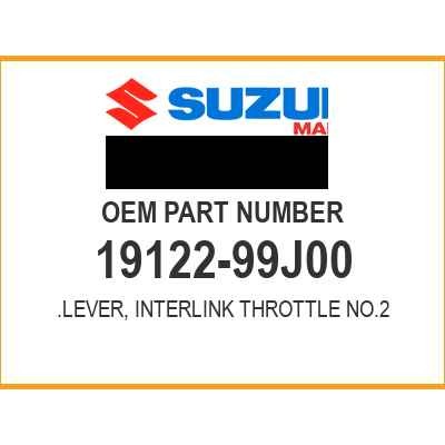 Suzuki LEVER,INTERLINK 19122-99J00 OEM NEW
