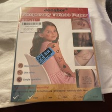 Printable Temporary Tattoos Inkjet Printer Custom Sticker Paper 8.5x11 12 sheets