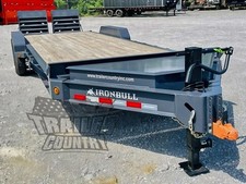 NEW 2027 7 X 24 (21+3) 14k Heavy Equipment Trailer Spring Assist Ramps 8" I Beam