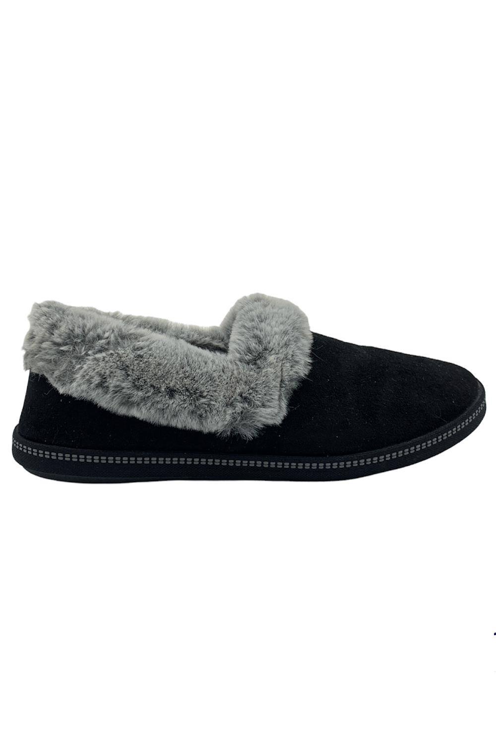 Плюшевые тапочки из искусственного меха Skechers Night Cap черныесерые 5990₽