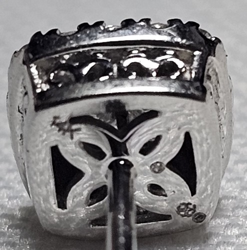14K White Gold Diamond Earring Single Repurpose/Wear 20 Diamonds 0.82 Grams - Picture 11 of 17